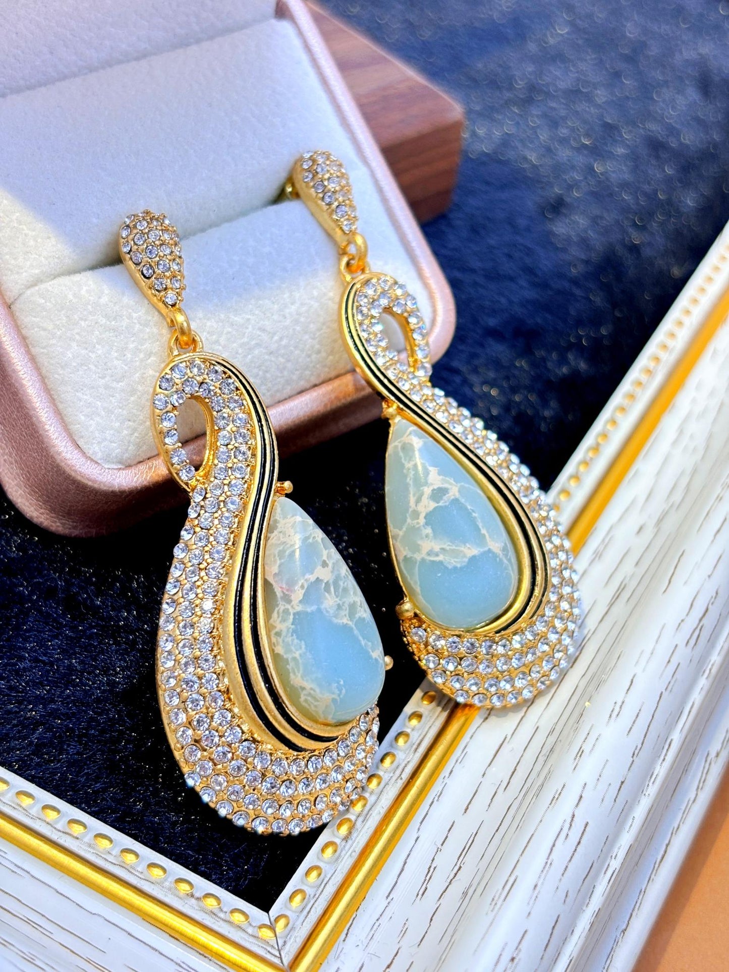 Vintage moon earrings