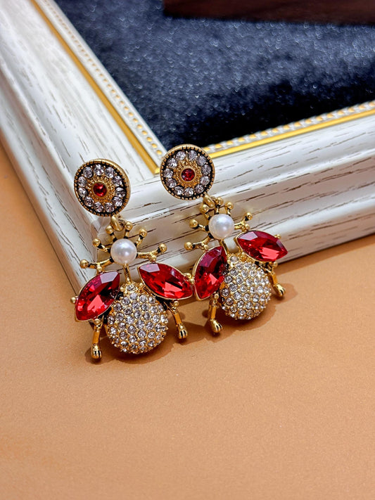 Vintage Ladybug Earrings