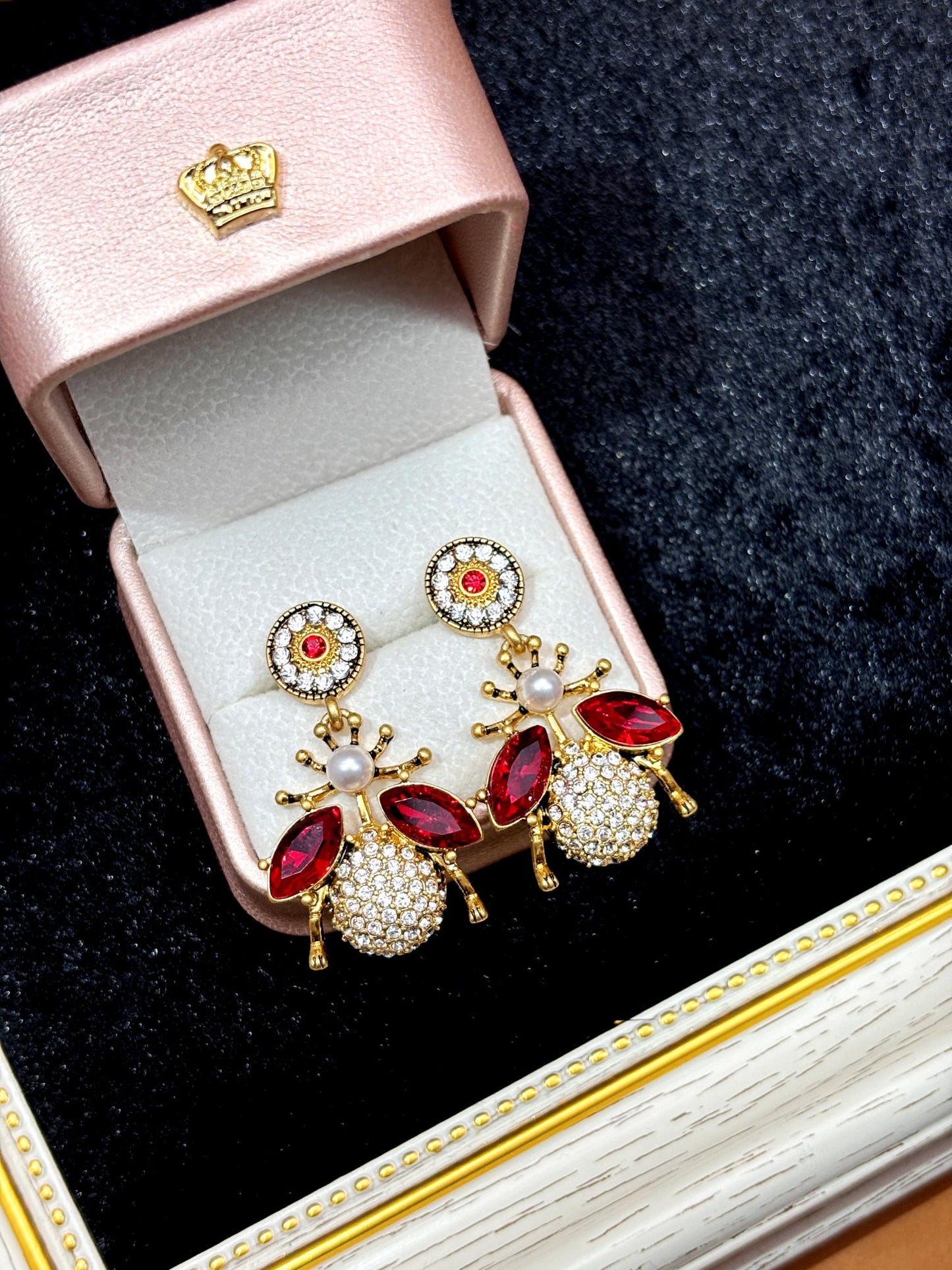 Vintage Ladybug Earrings