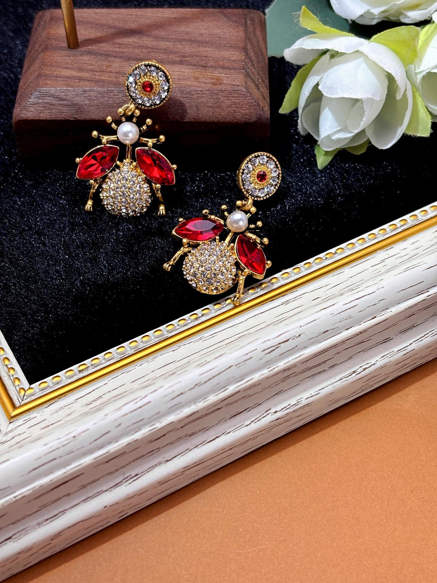 Vintage Ladybug Earrings