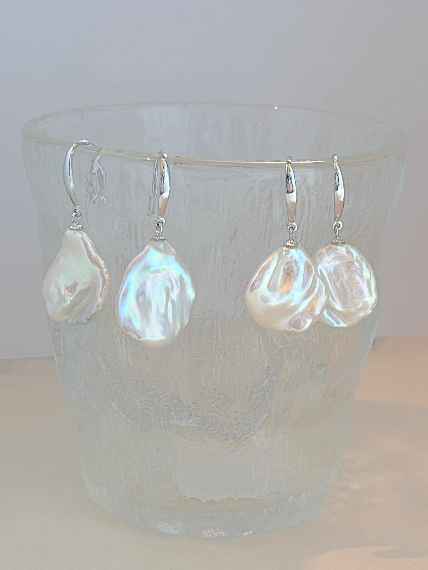 Natural Freshwater Baroque Pearl Earrings